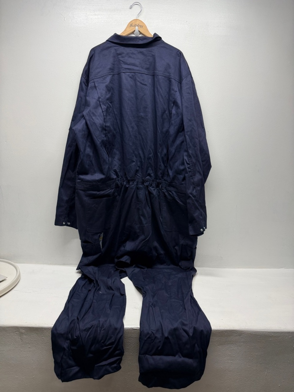 Carhartt FR Coveralls Long Sleeve Flame Resistant Twill Navy Blue Men's Size 4X - Picture 5 of 7